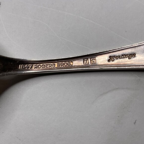 VTG Rogers Bros. Heritage 1847 Silverplate serving pieces meat fork &amp; spoon - Picture 7 of 8